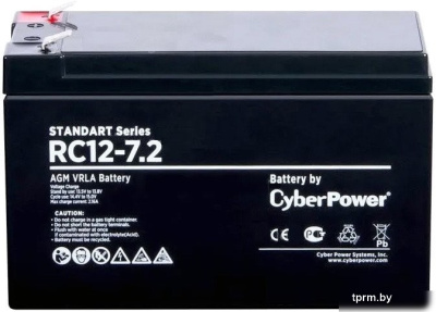 Картинка Аккумулятор для ИБП CyberPower RC12-7.2 (12В/7.2 А·ч) APCmarket.by APCmarket