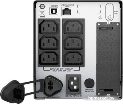 Картинка Источник бесперебойного питания APC Smart-UPS 750VA LCD 230V (SMT750I) APCmarket.by APCmarket