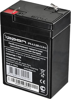 Картинка Аккумулятор для ИБП IPPON IP 6-4.5 (6В/4.5 А·ч) APCmarket.by Аккумулятор для ИБП IPPON IP 6-4.5 (6В/4.5 А·ч) APCmarket.by