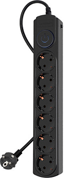 IPPON BK-6-EU-1.8-10-B (1.8м, 6 розеток, черный) APCmarket.by
