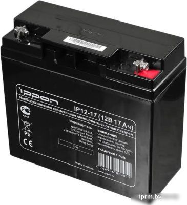 Картинка IPPON IP12-17 (12В/17 А·ч) APCmarket.by APCmarket