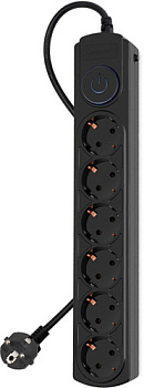 IPPON BK-6-EU-3-10-B (3м, 6 розеток, черный) APCmarket.by